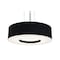 Afx Montclair 19" LED Pendant - Satin Nickel Finish - Black Shade MCP1932LAJUDSN-BK - alternate 1